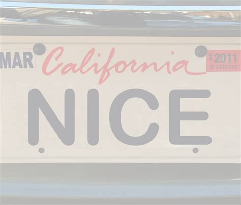California Dmv You Cant Put “69” On Custom License Plates