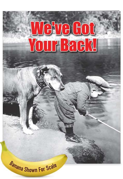 Got Your Back Hilarious Friendship Large Greeting Card