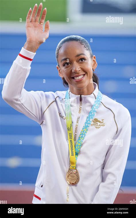 Katarina Johnson Thompson Receiving Her Gold Medal For Winning The