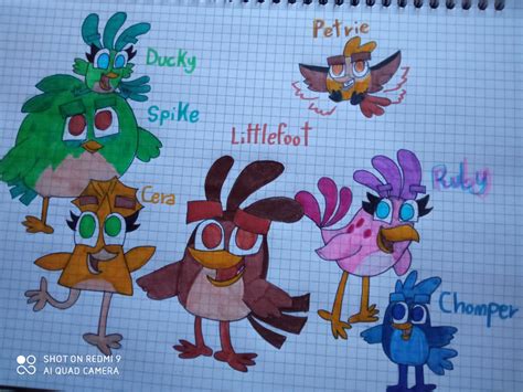 The Land Before Time Gang As Angry Birds By Andreajaywonder2005 On