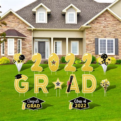 Buy Weltrxe 14 Pcs Graduation Yard Sign Decorations 2022 Congrats Grad