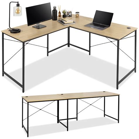 Best Choice Products 94.5in Modular L-Shaped Desk, Corner Workstation