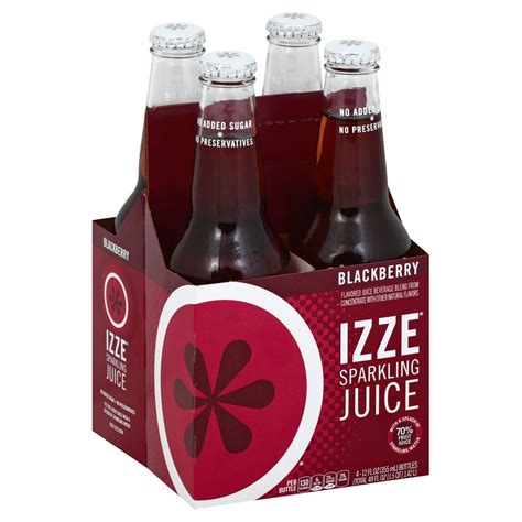 Izze Sparkling Blackberry Juice Beverage 12 Oz Bottles Shop Soda At H E B