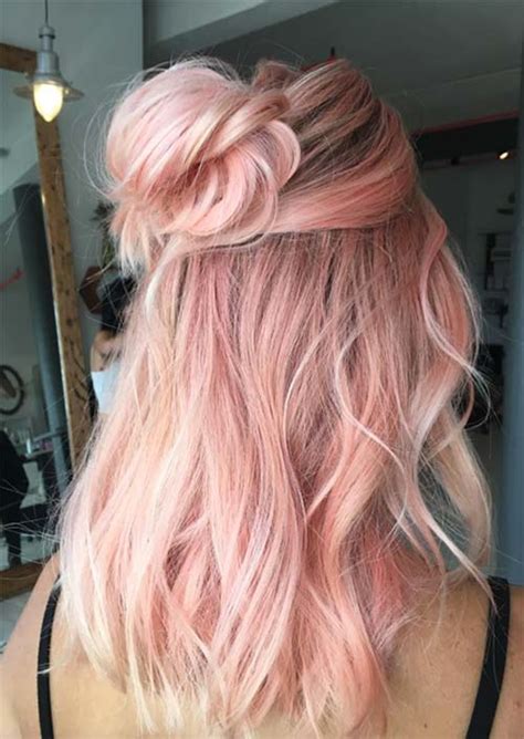 52 Charming Rose Gold Hair Colors How To Get Rose Gold Hair Glowsly