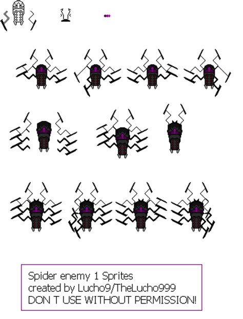 Spider Enemy 1 Sprites By Lucho9 On Deviantart
