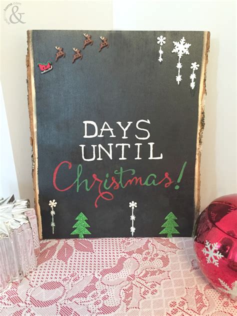 Diy Chalkboard Countdown To Christmas And Then Home