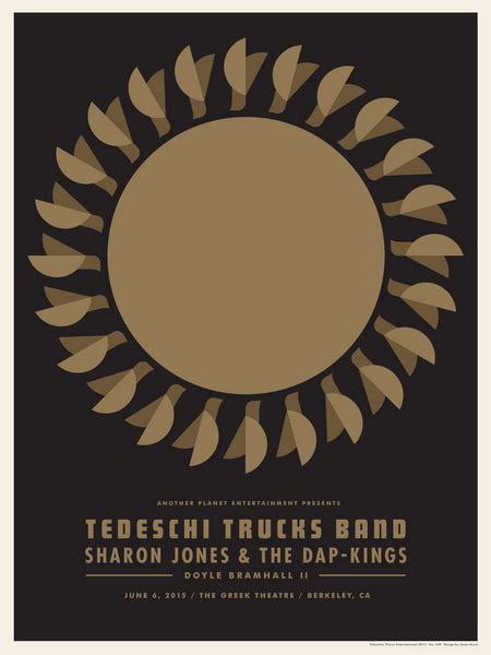 Tedeschi Trucks Band And Sharon Jones Concert Poster By Jason Munn