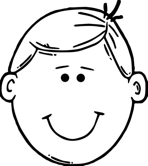 17 Coloring Pages Boy Face Drawing For Kids Pics Early Childhood