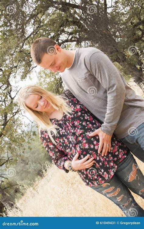 Happy Pregnant Wife With Husband Stock Image Image Of Female