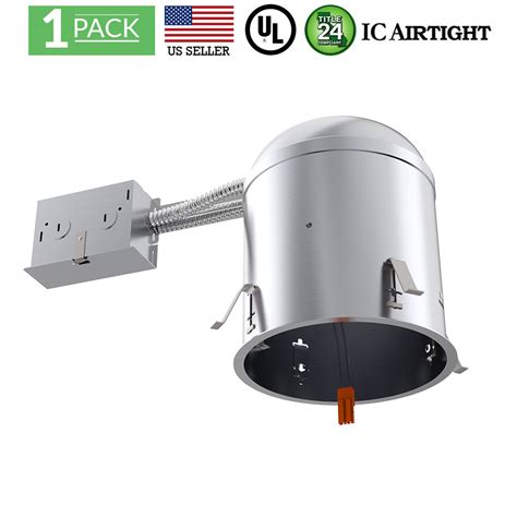 Sunco Lighting 1 Pack 6 Inch Remodel Led Can Air Tight Ic