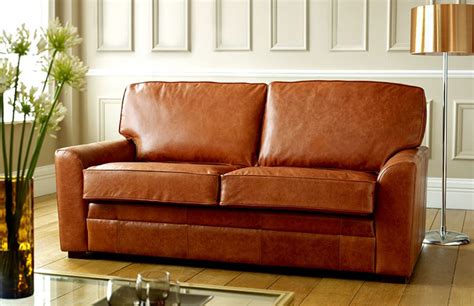 Brown Leather Sofa With Black Piping Sofa Design Ideas