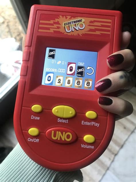 Uno Official Electronic Handheld Game Color Screen