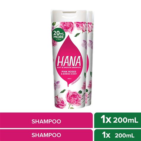 Hana Pink Roses And Berries Scent Shampoo 2x200ml Shopee Philippines