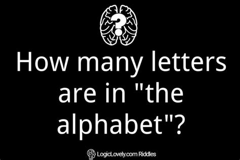 How Many Letters Are In The Alphabet Logic Lovely