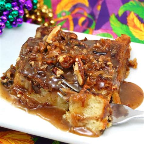 New Orleans Bread Pudding With Coconut Praline Sauce Sweet Pea S Kitchen