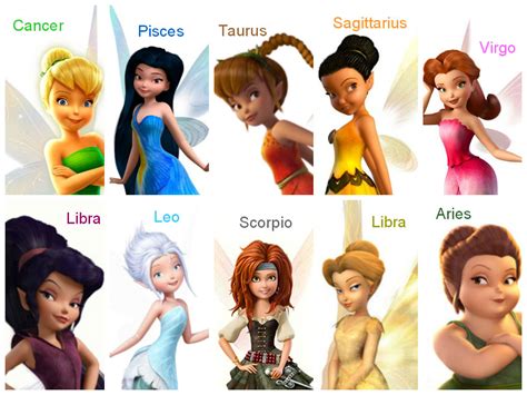 Disney Fairies Zodiac Signs By Drenlover On Deviantart
