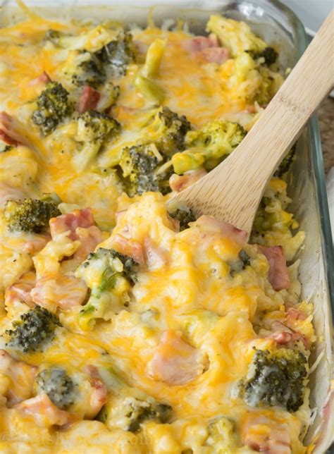 Cheesy Leftover Ham And Rice Casserole With Broccoli Recipes Home