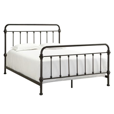 Metal Bed Frame Queen Iron Antique Victorian Style Dark Bronze Classic Furniture Beds And Bed Frames