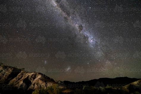 Image Of Milky Way Over Rugged Hills Austockphoto