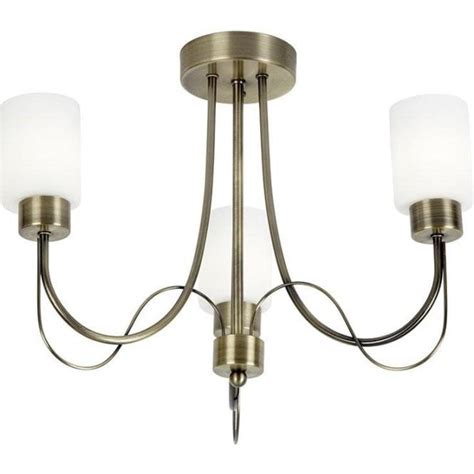 Baxter 3ab 3 Light Ceiling Fitting In Antique Brass