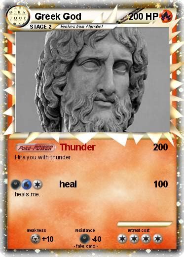 Pokémon Greek God Thunder My Pokemon Card