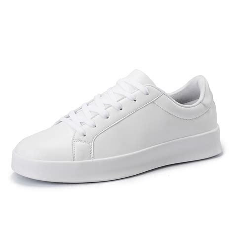 Mens White Casual Shoes Flat Sole Wholesale 2017 Buy Mens White Shoes