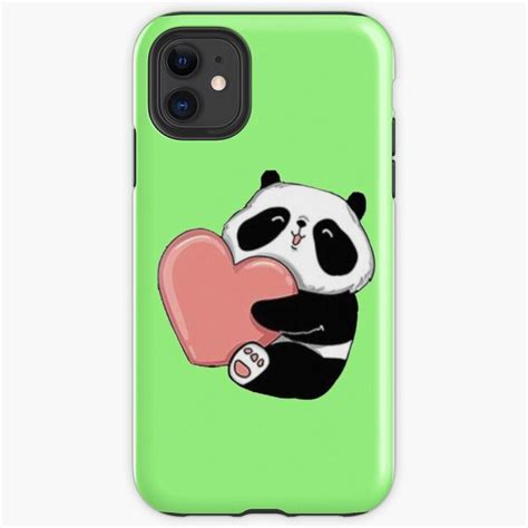 Kawaii Panda Love Iphone Case By Sillybanana In 2020 Kawaii Panda