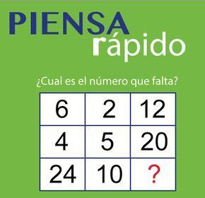 Ejercita las neuronas con nuestros desafiantes juegos de inteligencia. Épinglé par BEATRIZ MARIA ANDRADE CHOQUE sur adicion | Enigme logique, Calcul, Science