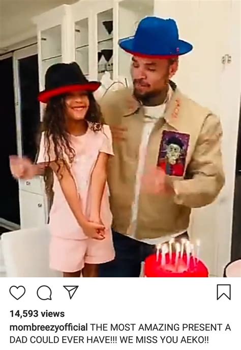 Chris Browns Daughter Royalty Brown Sings To Him On His Birthday In