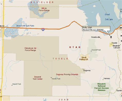 Erda, Utah Map