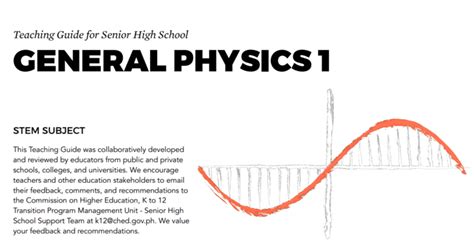 General Physics 1 Senior High School Shs Teaching Guide Teacherph
