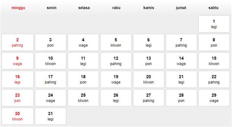 Kalender 2003 Lengkap Dengan Weton Cek Disini Wetonid