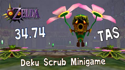 Zelda Majoras Mask ~ Deku Scrub Minigame Day 1 ~ 3474 Old Tas