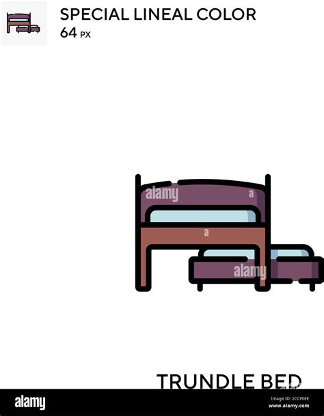 Trundle Bed Special Lineal Color Icon Illustration Symbol Design