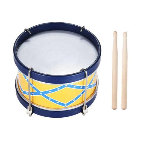 Colorful Snare Drum With Wood Sticks Kids Musical Toys Hand Percussion