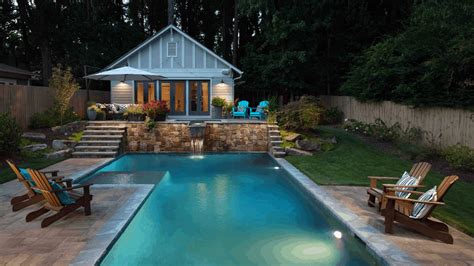 Modern Swimming Pool Backyard Oasis Pergola And Spa In Atlanta Ga