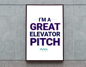 An elevator pitch should be compelling and engaging and it would take a few tries to get a perfect pitch that would sound natural. 6 examples of amazing elevator pitches that are sure to ...