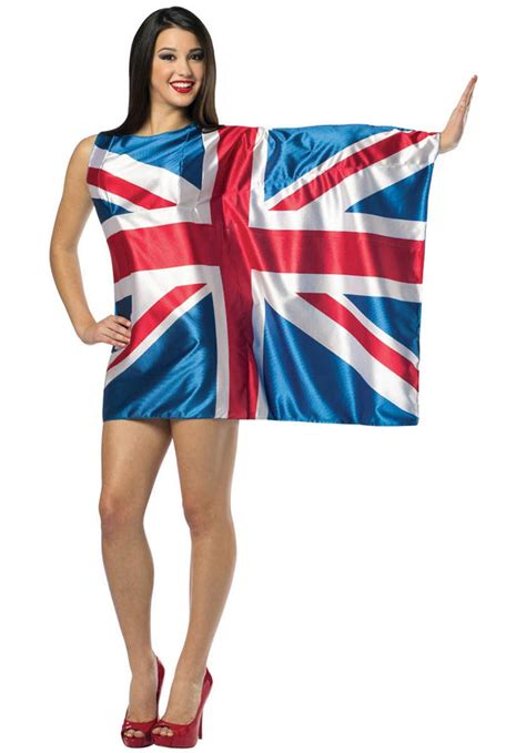 Sexy Uk Flag Dressand British Fancy Dress Costume Escapade