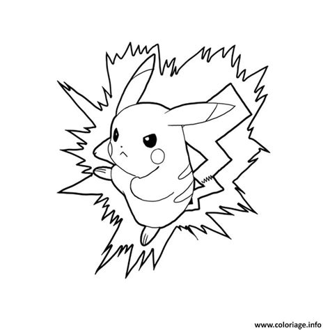 Coloriage Pikachu 2