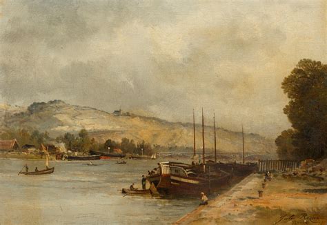 Bonhams Jules Charles Rozier French 1821 1882 A View Of Rouen