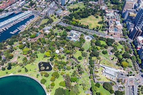 Aerial Stock Image Royal Botanic Gardens Sydney