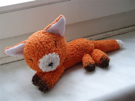 Fox Sock Plushie · How To Make A Fox Plushie · Needlework And Sewing On