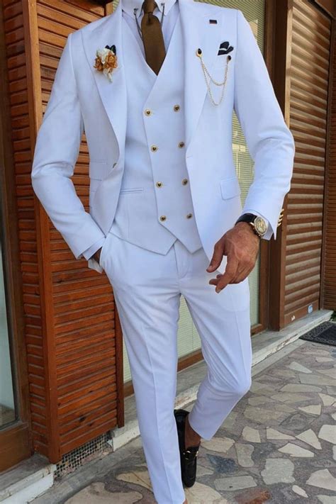 Dress Suits For Men Prom Suits Formal Suits Mens Suits White Suits For Men Groom Suit White