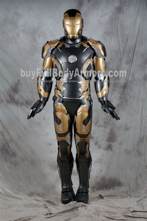 Special Edition Black Gold Wearable Iron Man Suit Mark 43 Xliii Armor