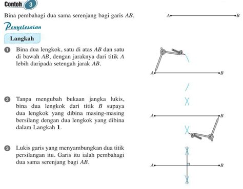 Membina pembahagi dua sama serenjangkssm matematik tingkatan 1 bab 8 (garis dan sudut). Puan Matematik Tingkatan 2: 7.1c(i)_Membina pembahagi dua ...