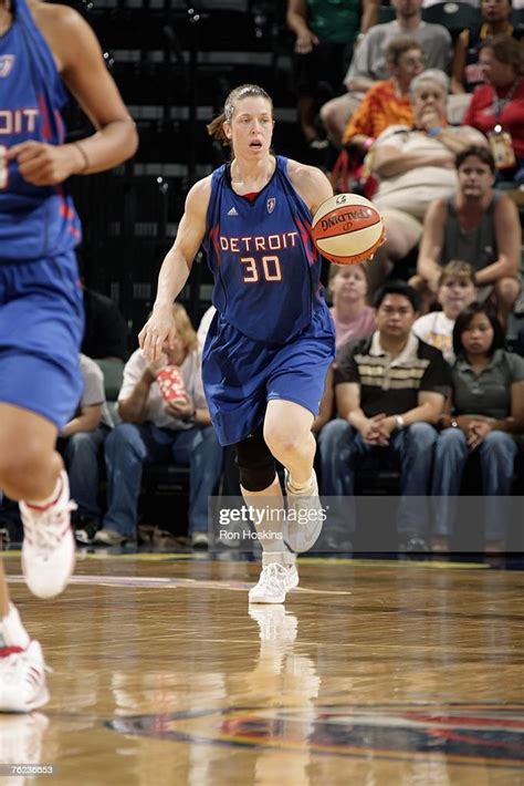Katie Smith Of The Detroit Shock Moves The Ball During The Wnba Game