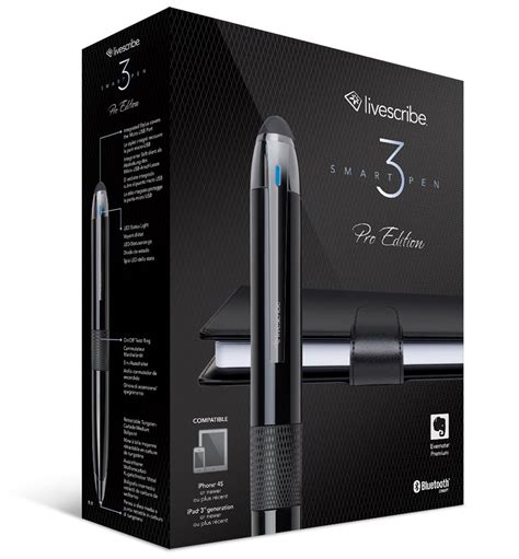 Livescribe 3 Smartpen Pro Edition Digital Camera Pen