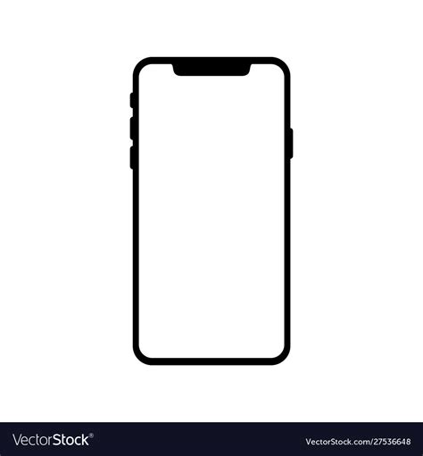 Smartphone Icon Royalty Free Vector Image Vectorstock