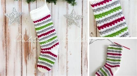 Crochet Christmas Stocking Pattern Dabbles And Babbles