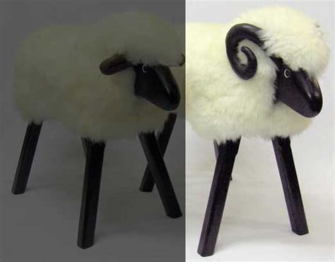 Ivory Fleece Ram Seat The Rocking Sheep Company